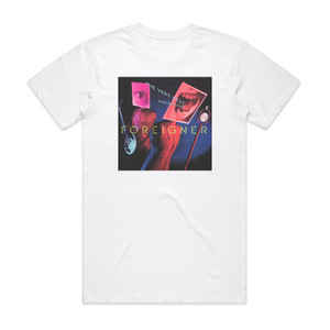 Foreigner The Very Bestand Beyond Album Cover T-Shirt White Foreigner The Very Bestand Beyond Album Cover T-Shirt White