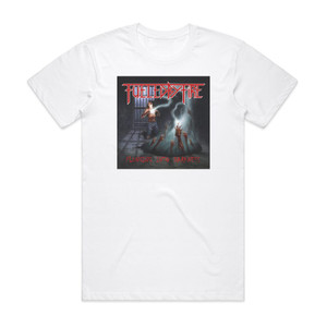 Fueled by Fire Plunging Into Darkness Album Cover T-Shirt White Fueled by Fire Plunging Into Darkness Album Cover T-Shirt White