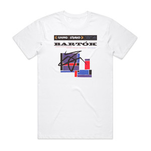 Fritz Reiner Concerto For Orchestra Music For Strings Percussion And Cel Album Cover T-Shirt White Fritz Reiner Concerto For Orchestra Music For Strings Percussion And Cel Album Cover T-Shirt White