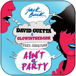 David Guetta Aint A Party Album Cover Sticker David Guetta Aint A Party Album Cover Sticker