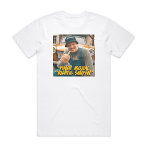 Finch Asozial Richtig Saufen Album Cover T-Shirt White Finch Asozial Richtig Saufen Album Cover T-Shirt White