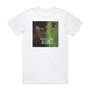 Front Line Assembly Monument Album Cover T-Shirt White Front Line Assembly Monument Album Cover T-Shirt White