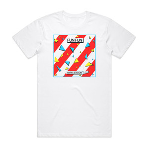 Fun Fun Happy Station Scratch Version Album Cover T-Shirt White Fun Fun Happy Station Scratch Version Album Cover T-Shirt White