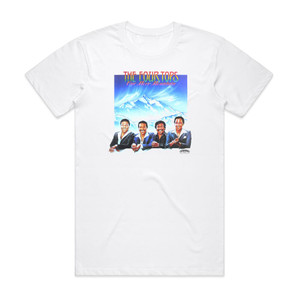 Four Tops One More Mountain Album Cover T-Shirt White Four Tops One More Mountain Album Cover T-Shirt White