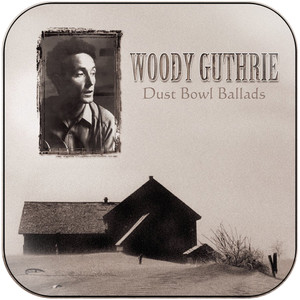 Woody Guthrie Dusty Bowl Ballads Album Cover Sticker Woody Guthrie Dusty Bowl Ballads Album Cover Sticker