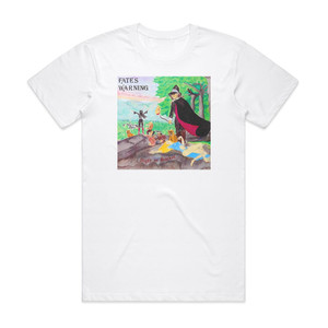 Fates Warning Night On Brcken 1 Album Cover T-Shirt White Fates Warning Night On Brcken 1 Album Cover T-Shirt White