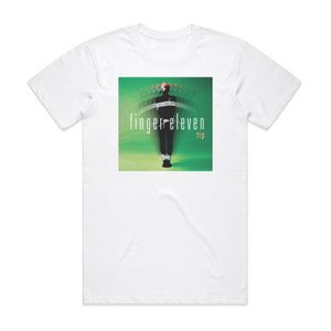 Finger Eleven Tip Album Cover T-Shirt White Finger Eleven Tip Album Cover T-Shirt White