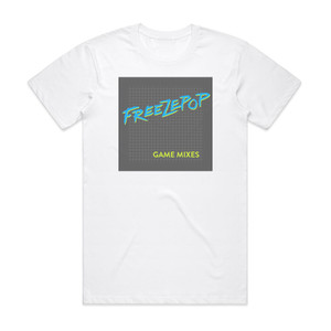 Freezepop Game Mixes Album Cover T-Shirt White Freezepop Game Mixes Album Cover T-Shirt White