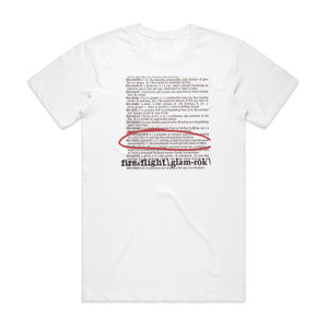 Fireflight Glam Rok Album Cover T-Shirt White Fireflight Glam Rok Album Cover T-Shirt White