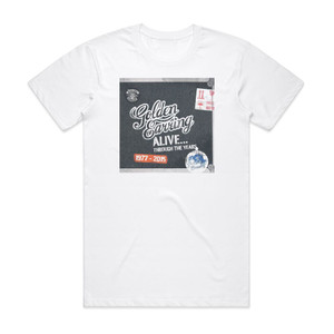 Golden Earring Alive Through The Years Album Cover T-Shirt White Golden Earring Alive Through The Years Album Cover T-Shirt White
