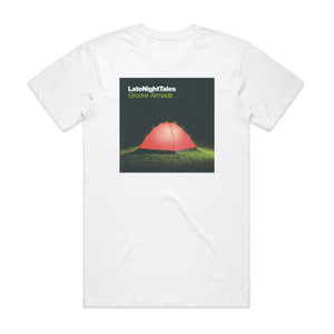 Groove Armada Latenighttales Groove Armada Album Cover T-Shirt White Groove Armada Latenighttales Groove Armada Album Cover T-Shirt White