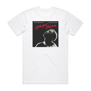 Giorgio Moroder Midnight Express Album Cover T-Shirt White Giorgio Moroder Midnight Express Album Cover T-Shirt White