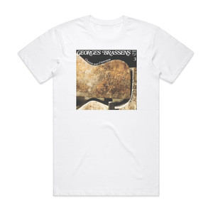 Georges Brassens Volume 3 Chanson Pour Lauvergnat Album Cover T-Shirt White Georges Brassens Volume 3 Chanson Pour Lauvergnat Album Cover T-Shirt White