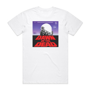 Goblin Dawn Of The Dead Album Cover T-Shirt White Goblin Dawn Of The Dead Album Cover T-Shirt White