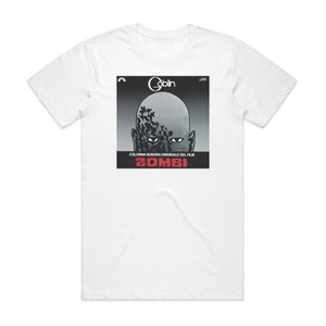 Goblin Zombi Dawn Of The Dead Album Cover T-Shirt White Goblin Zombi Dawn Of The Dead Album Cover T-Shirt White