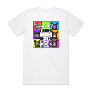 Galantis Louder Harder Better Remixes Album Cover T-Shirt White Galantis Louder Harder Better Remixes Album Cover T-Shirt White