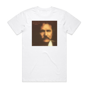 Gordon Lightfoot Shadows Album Cover T-Shirt White Gordon Lightfoot Shadows Album Cover T-Shirt White