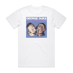 George Duke Faces In Reflection Album Cover T-Shirt White