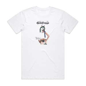Goldfrapp Train Album Cover T-Shirt White Goldfrapp Train Album Cover T-Shirt White