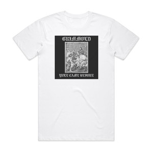 Grimmold Yule Came Before Album Cover T-Shirt White Grimmold Yule Came Before Album Cover T-Shirt White