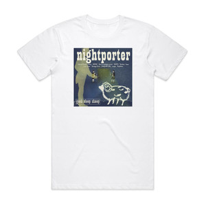 Geek Sleep Sheep Nightporter Album Cover T-Shirt White