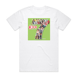 Glee Cast Glee The Music Volume 7 Album Cover T-Shirt White Glee Cast Glee The Music Volume 7 Album Cover T-Shirt White