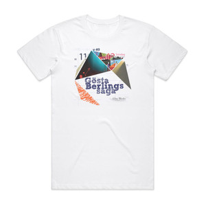 Gosta Berlings Saga Glue Works Album Cover T-Shirt White Gosta Berlings Saga Glue Works Album Cover T-Shirt White