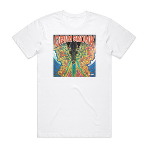 GrimSkunk Set Fire Album Cover T-Shirt White GrimSkunk Set Fire Album Cover T-Shirt White