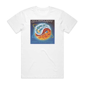 Gamma Ray Insanity And Genius 1 Album Cover T-Shirt White Gamma Ray Insanity And Genius 1 Album Cover T-Shirt White