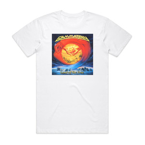 Gamma Ray Land Of The Free 1 Album Cover T-Shirt White Gamma Ray Land Of The Free 1 Album Cover T-Shirt White