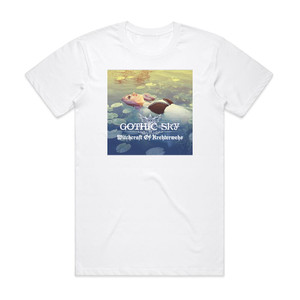 Gothic Sky Witchcraft Of Krehterwehs Album Cover T-Shirt White Gothic Sky Witchcraft Of Krehterwehs Album Cover T-Shirt White