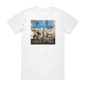 GWAR Carnival Of Chaos Album Cover T-Shirt White GWAR Carnival Of Chaos Album Cover T-Shirt White