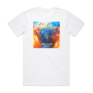 Gaia Epicus Fire Ice Reborn Album Cover T-Shirt White Gaia Epicus Fire Ice Reborn Album Cover T-Shirt White