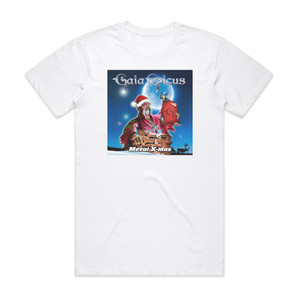 Gaia Epicus Metal X Mas Album Cover T-Shirt White Gaia Epicus Metal X Mas Album Cover T-Shirt White
