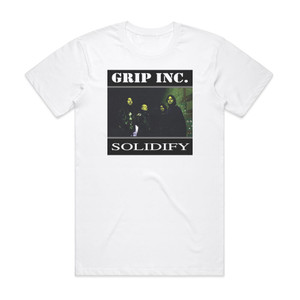 Grip Inc Solidify Album Cover T-Shirt White