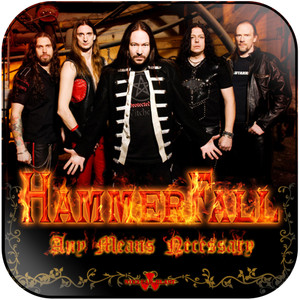 HammerFall Any Means Necessary Album Cover Sticker HammerFall Any Means Necessary Album Cover Sticker