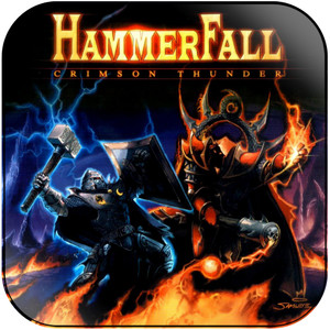 HammerFall Crimson Thunder Album Cover Sticker HammerFall Crimson Thunder Album Cover Sticker