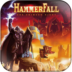 HammerFall One Crimson Night Album Cover Sticker HammerFall One Crimson Night Album Cover Sticker