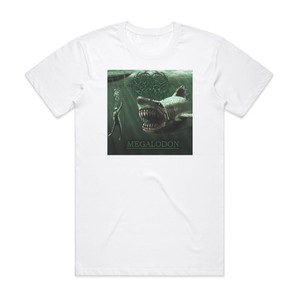 Guttural Slug Megalodon Album Cover T-Shirt White
