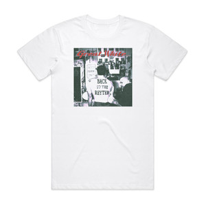 Great White Back To The Rhythm Album Cover T-Shirt White Great White Back To The Rhythm Album Cover T-Shirt White