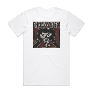 Grimwolf Pure American Werewolf Metal Album Cover T-Shirt White Grimwolf Pure American Werewolf Metal Album Cover T-Shirt White