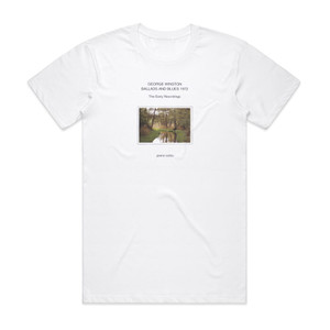 George Winston Ballads And Blues 1972 Album Cover T-Shirt White George Winston Ballads And Blues 1972 Album Cover T-Shirt White