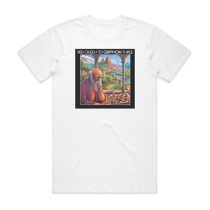 Gryphon Red Queen To Gryphon Three 1 Album Cover T-Shirt White Gryphon Red Queen To Gryphon Three 1 Album Cover T-Shirt White