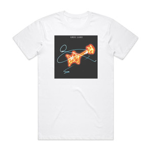 Greg Lake Greg Lake Album Cover T-Shirt White Greg Lake Greg Lake Album Cover T-Shirt White