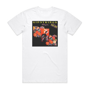 Gipsy Kings Allegria Album Cover T-Shirt White Gipsy Kings Allegria Album Cover T-Shirt White