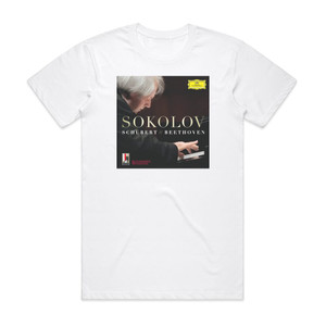 Grigory Sokolov Schubert Beethoven Album Cover T-Shirt White Grigory Sokolov Schubert Beethoven Album Cover T-Shirt White