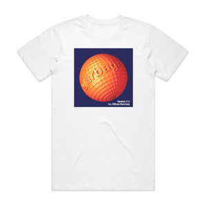 Garbage Version 20 The Official Remixes 1 Album Cover T-Shirt White Garbage Version 20 The Official Remixes 1 Album Cover T-Shirt White