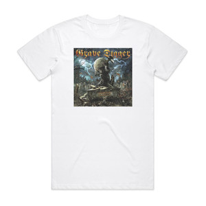 Grave Digger Exhumation The Early Years Album Cover T-Shirt White Grave Digger Exhumation The Early Years Album Cover T-Shirt White