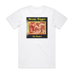 Grave Digger The Reaper 1 Album Cover T-Shirt White