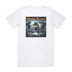 Grave Digger Yesterday Album Cover T-Shirt White Grave Digger Yesterday Album Cover T-Shirt White